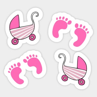 It's a Baby Girl, Gifts for Expectant Mother Sticker
